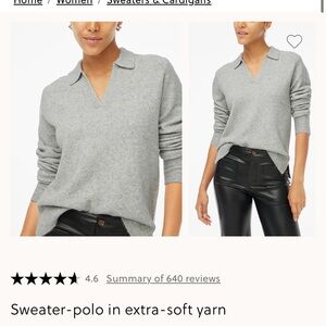 J. Crew Light Gray Extra-Soft Knit